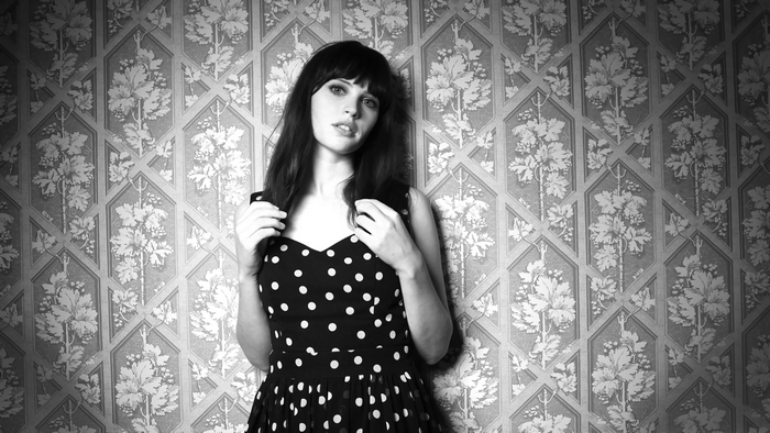 Felicity Jones in Polka Dot Dress