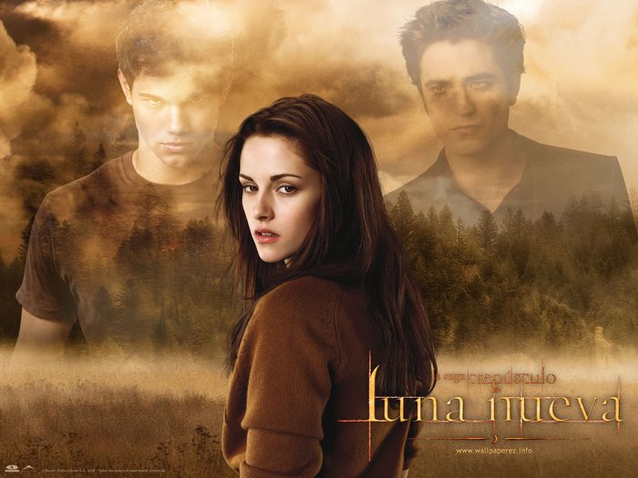 Kristen Stewart, Robert Pattinson, Taylor Lautner in New Moon