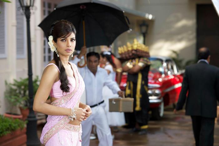 Priyanka Chopra in a pink sari