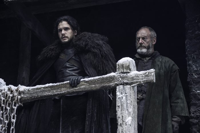 Jon Snow and Davos Seaworth from Game of Thrones