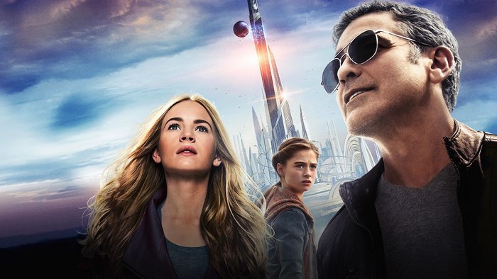 Tomorrowland George Clooney and Britt Robertson