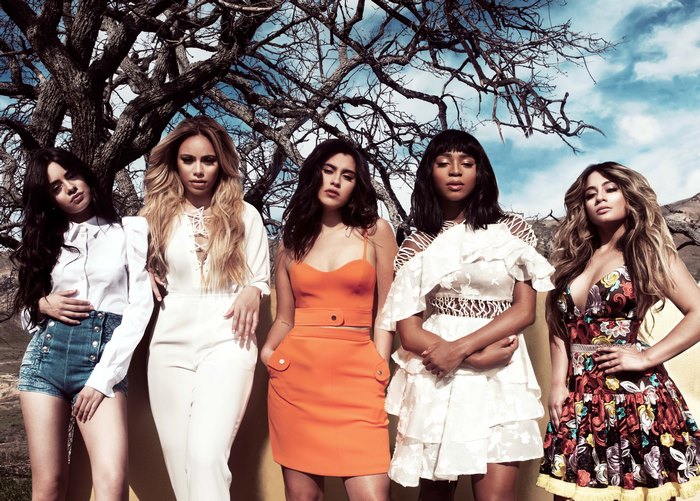 Fifth Harmony posing outdoors