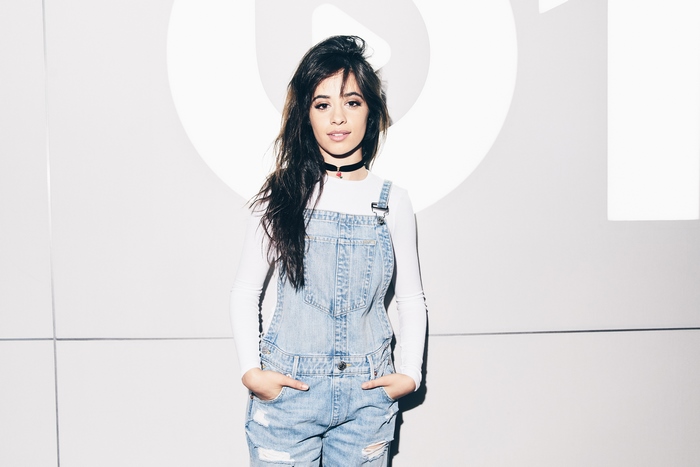 Camila Cabello in Denim Overalls
