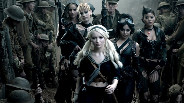 Sucker Punch: Emily Browning and group in military setting