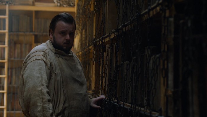 Samwell Tarly in the Citadel Library