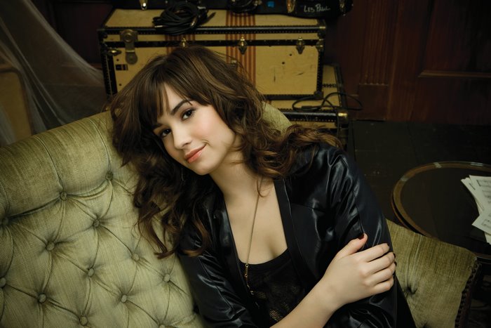Demi Lovato on a couch