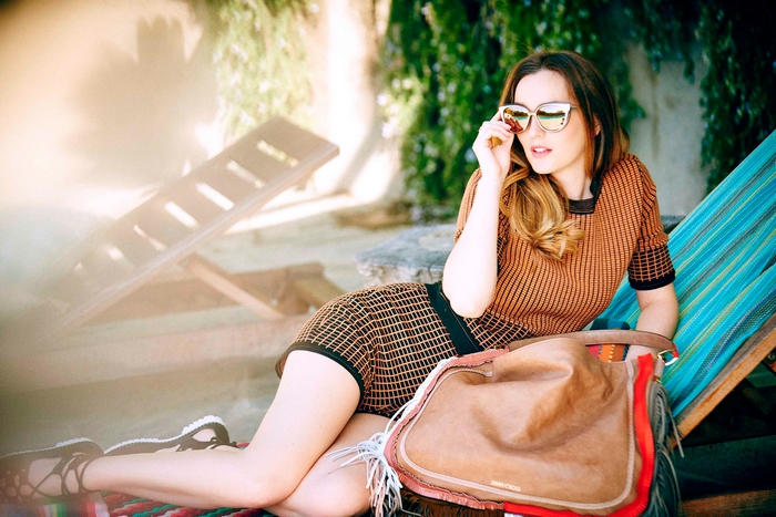 Leighton Meester on a Hammock