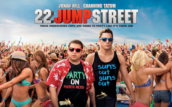 22 Jump Street Movie Poster with Jonah Hill and Channing Tatum