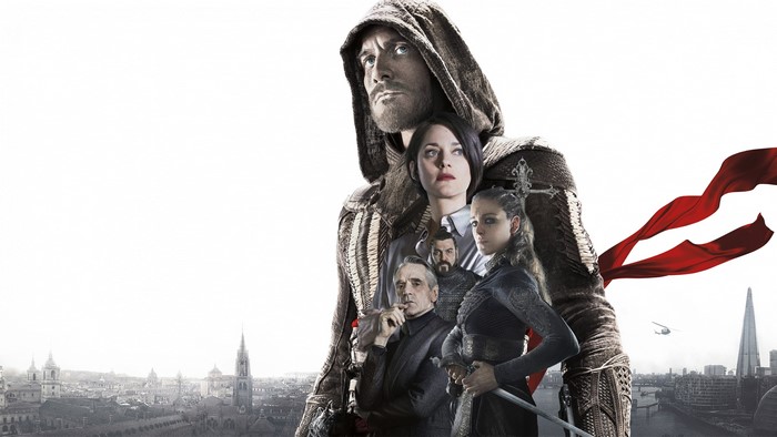 Michael Fassbender and cast from Assassin's Creed