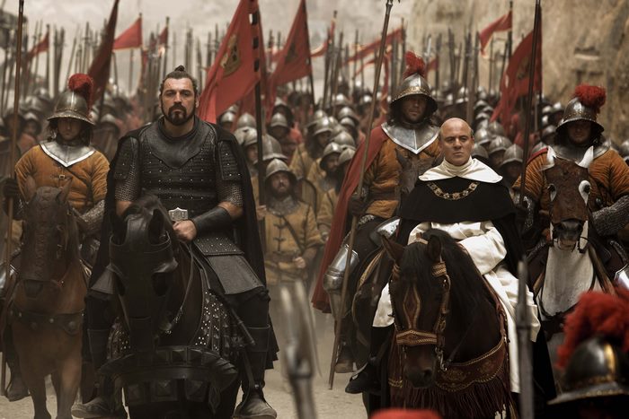 Michael Fassbender in a medieval army
