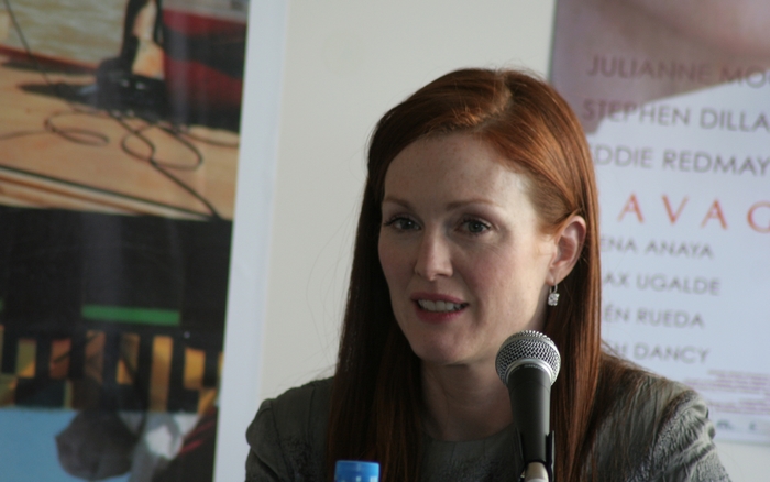 Julianne Moore at a press conference