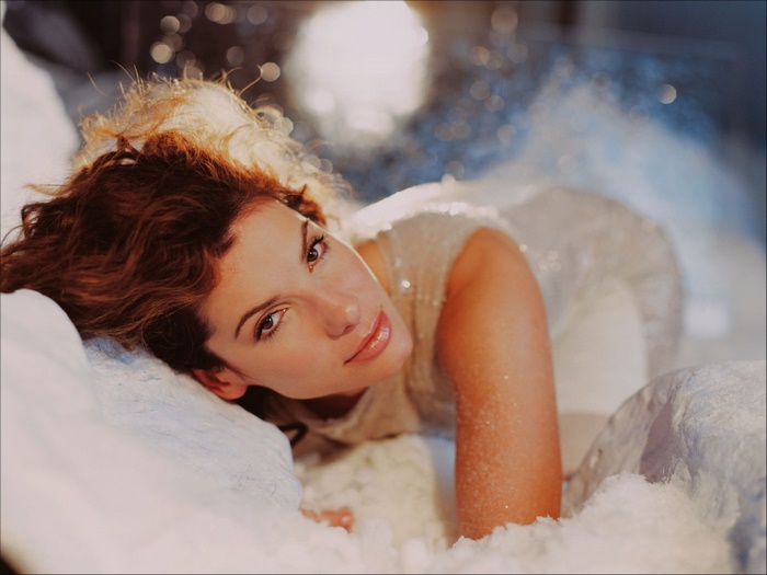 Sandra Bullock in a sparkly dress