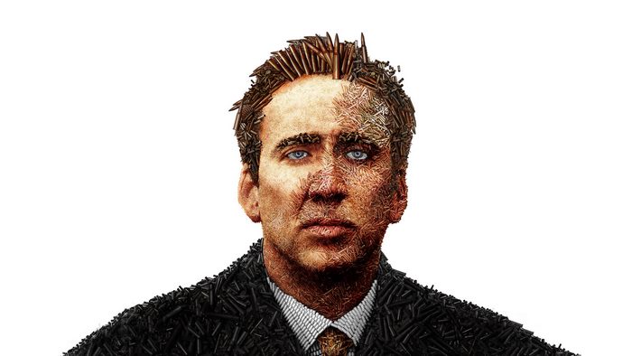 Nicolas Cage made of bullets