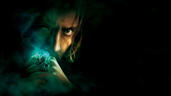 Nicolas Cage with glowing ring