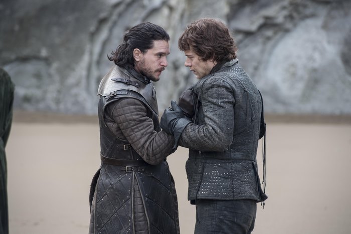 Jon Snow and Theon Greyjoy from Game of Thrones