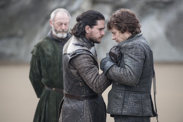 Jon Snow and Theon Greyjoy from Game of Thrones