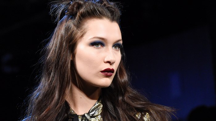 Bella Hadid on a runway