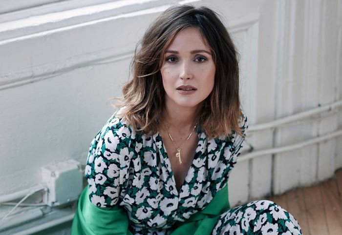 Rose Byrne in floral dress