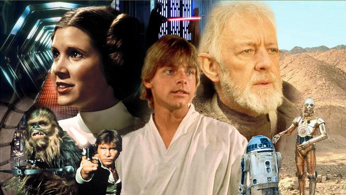 Star Wars characters collage
