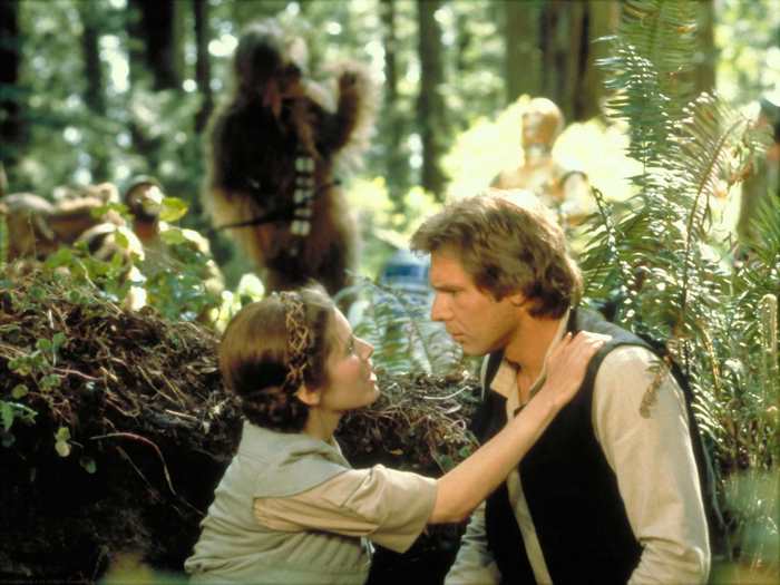 Han Solo and Princess Leia from Star Wars