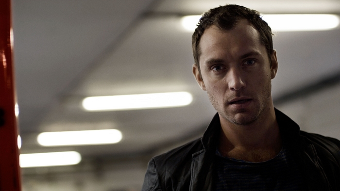 Jude Law in a dark jacket