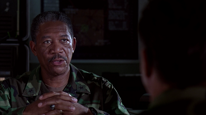 Morgan Freeman in Military Uniform