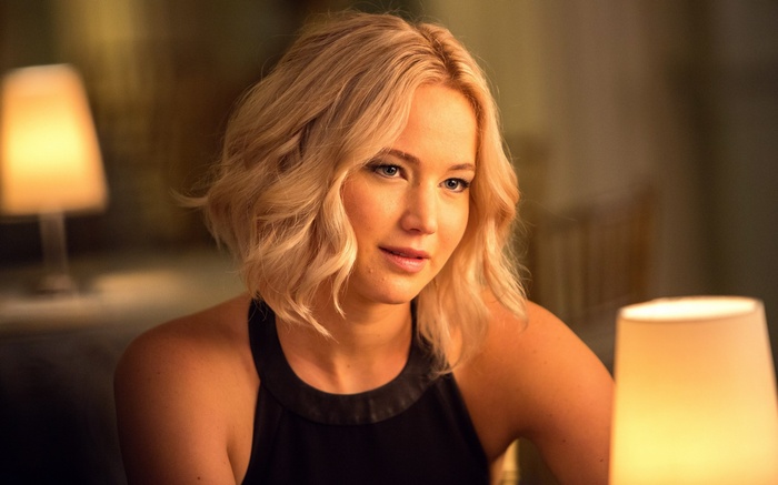 Jennifer Lawrence in a black dress