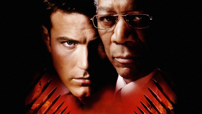 Ben Affleck and Morgan Freeman in The Sum of All Fears