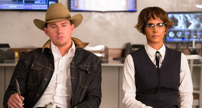 Channing Tatum and Halle Berry in Kingsman: The Golden Circle