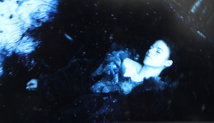 Rose Leslie in dark water