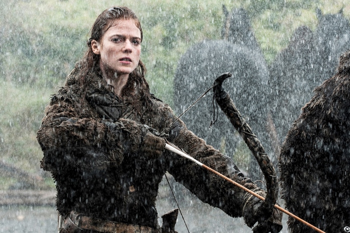 Ygritte from Game of Thrones with a bow