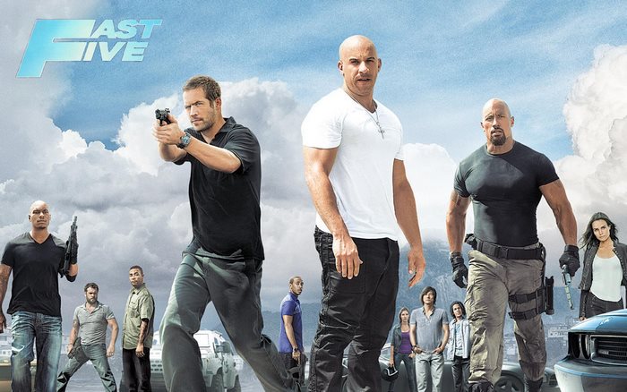 Fast Five Poster with Vin Diesel and Paul Walker