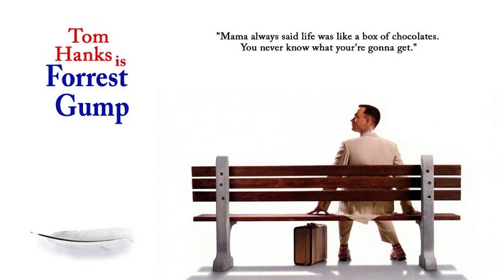 Forrest Gump starring Tom Hanks