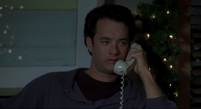 Tom Hanks on the phone