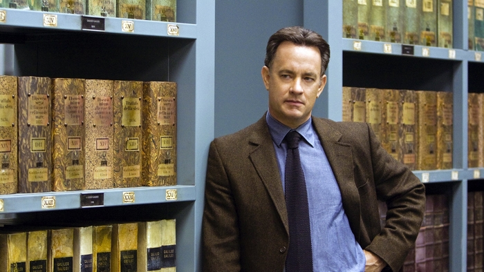 Tom Hanks in a Library