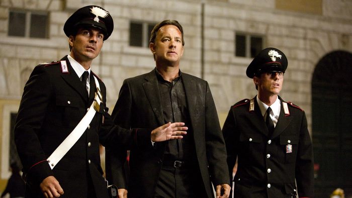 Tom Hanks with Carabinieri officers