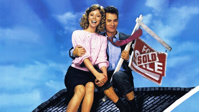 Tom Hanks and woman with sold sign