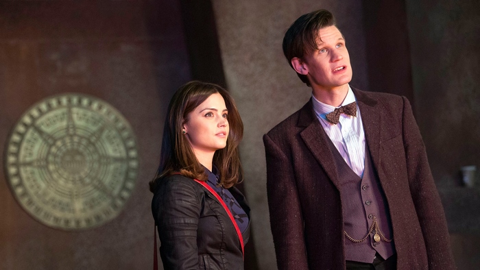 Jenna Coleman and Matt Smith from Doctor Who