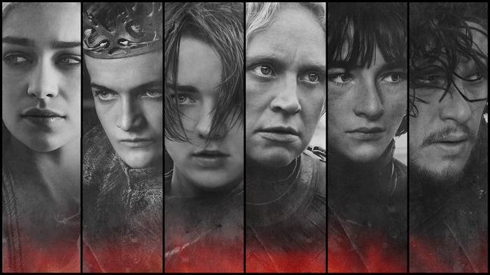 Game of Thrones characters collage