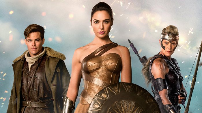 Wonder Woman with Steve Trevor and Antiope
