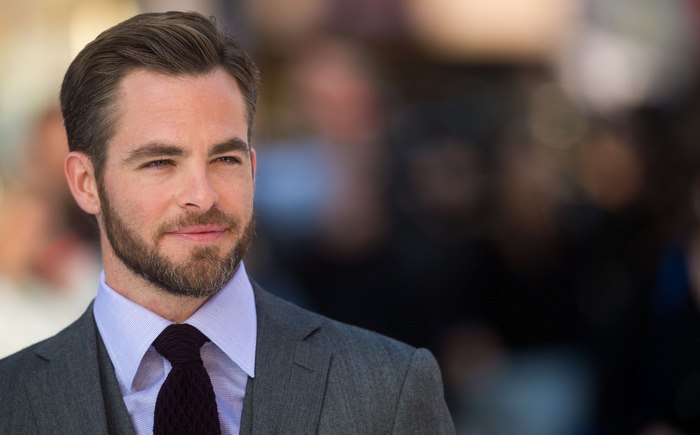 Chris Pine in a suit