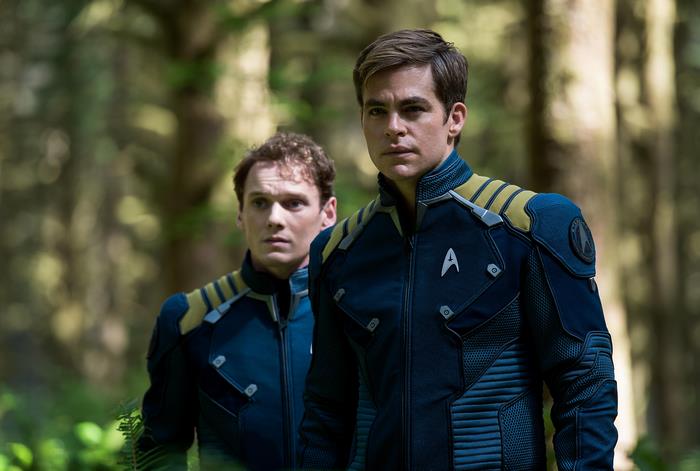 Chris Pine and Zachary Quinto in Star Trek