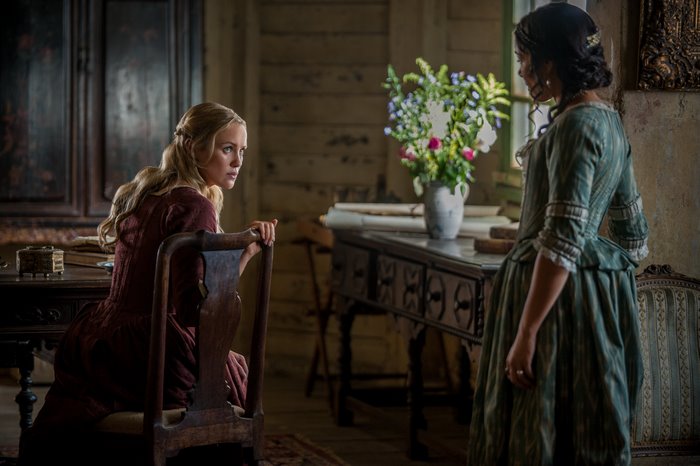 Hannah New in a period drama scene