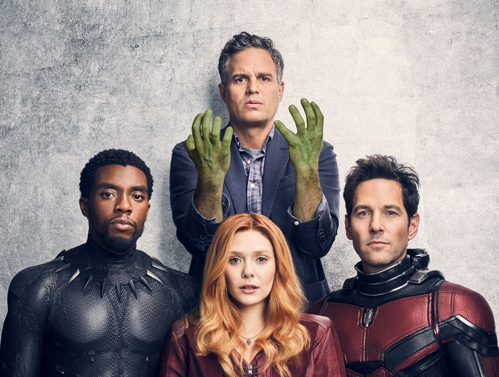 Black Panther, Scarlet Witch, Ant-Man, and Hulk from Marvel