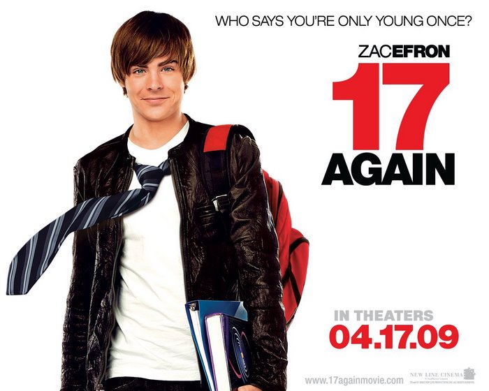 17 Again Movie Poster with Zac Efron
