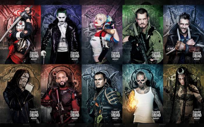 Suicide Squad movie posters