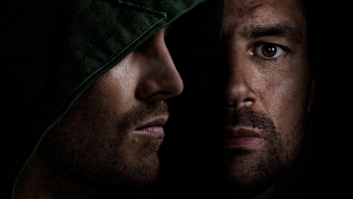 Stephen Amell in close-up