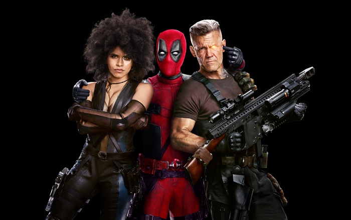Domino, Deadpool, and Cable from Deadpool 2