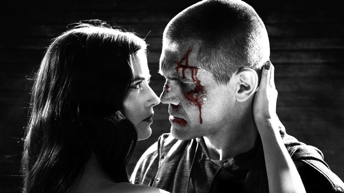 Marv and Eva from Sin City: A Dame to Kill For