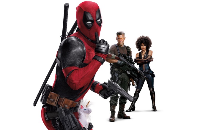 Deadpool, Cable, and Domino from Deadpool 2